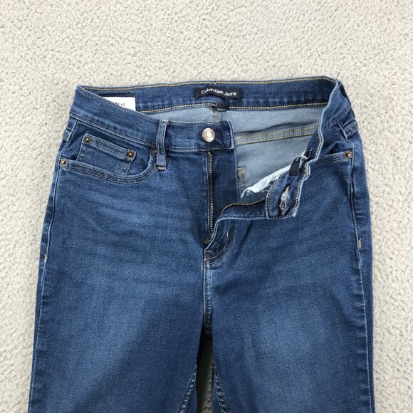 CALVIN KLEIN Jeans Womens Size 6 High Rise Skinny Medium Wash Repreve Denim - Picture 5 of 16